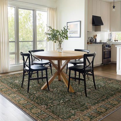 GENIMO Vintage Floral Rug Non-Shedding Distressed Area Rug