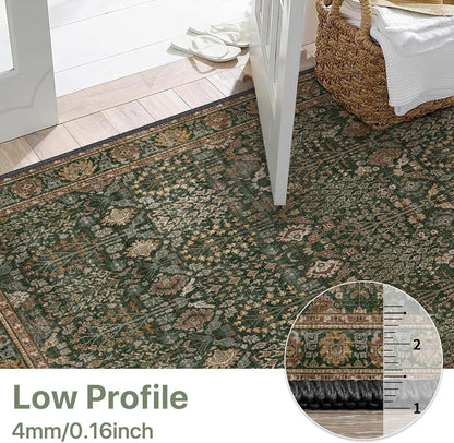 GENIMO Vintage Floral Rug Non-Shedding Distressed Area Rug