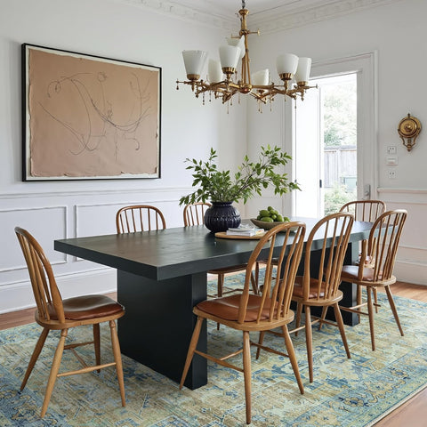 GENIMO Aged Lattice Print Area Rug