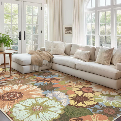 GENIMO Sunflowers Low Pile Area Rug