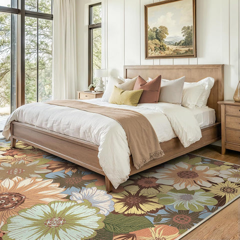 GENIMO Sunflowers Low Pile Area Rug