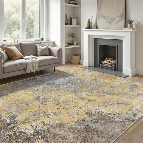 GENIMO Abstract Clouds Art Machine Washable Area Rug