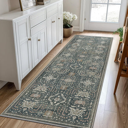 GENIMO Vintage Bohemian Print Non-Slip Runner Rug