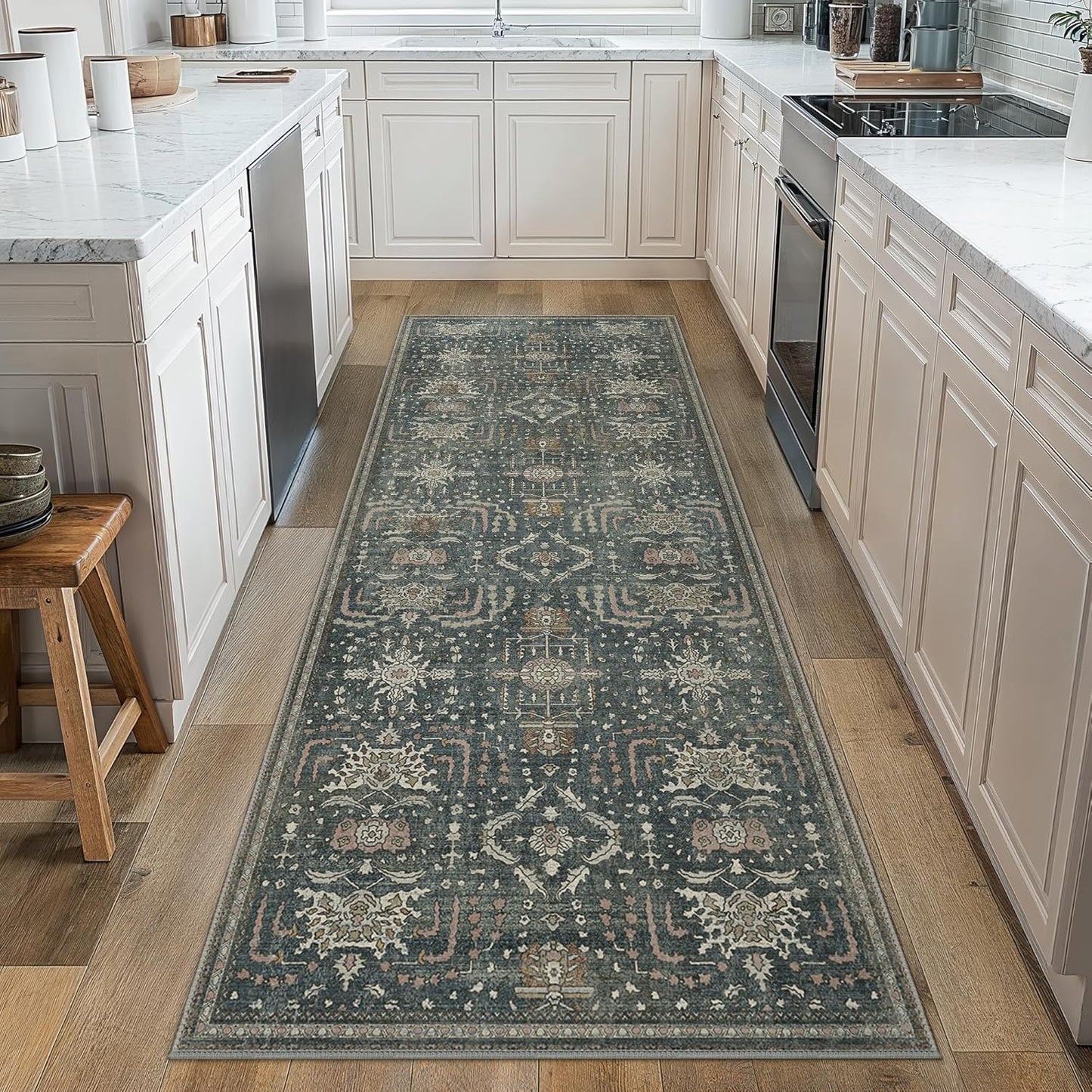 GENIMO Vintage Bohemian Print Non-Slip Runner Rug