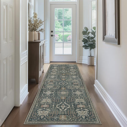 GENIMO Vintage Bohemian Print Non-Slip Runner Rug
