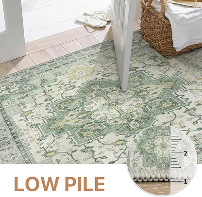 GENIMO Runner Rugs for Hallway, Kitchen Machine Washable Non Slip Vintage Rugs