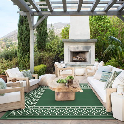 GENIMO Bohemian Style Waterproof Outdoor Rug