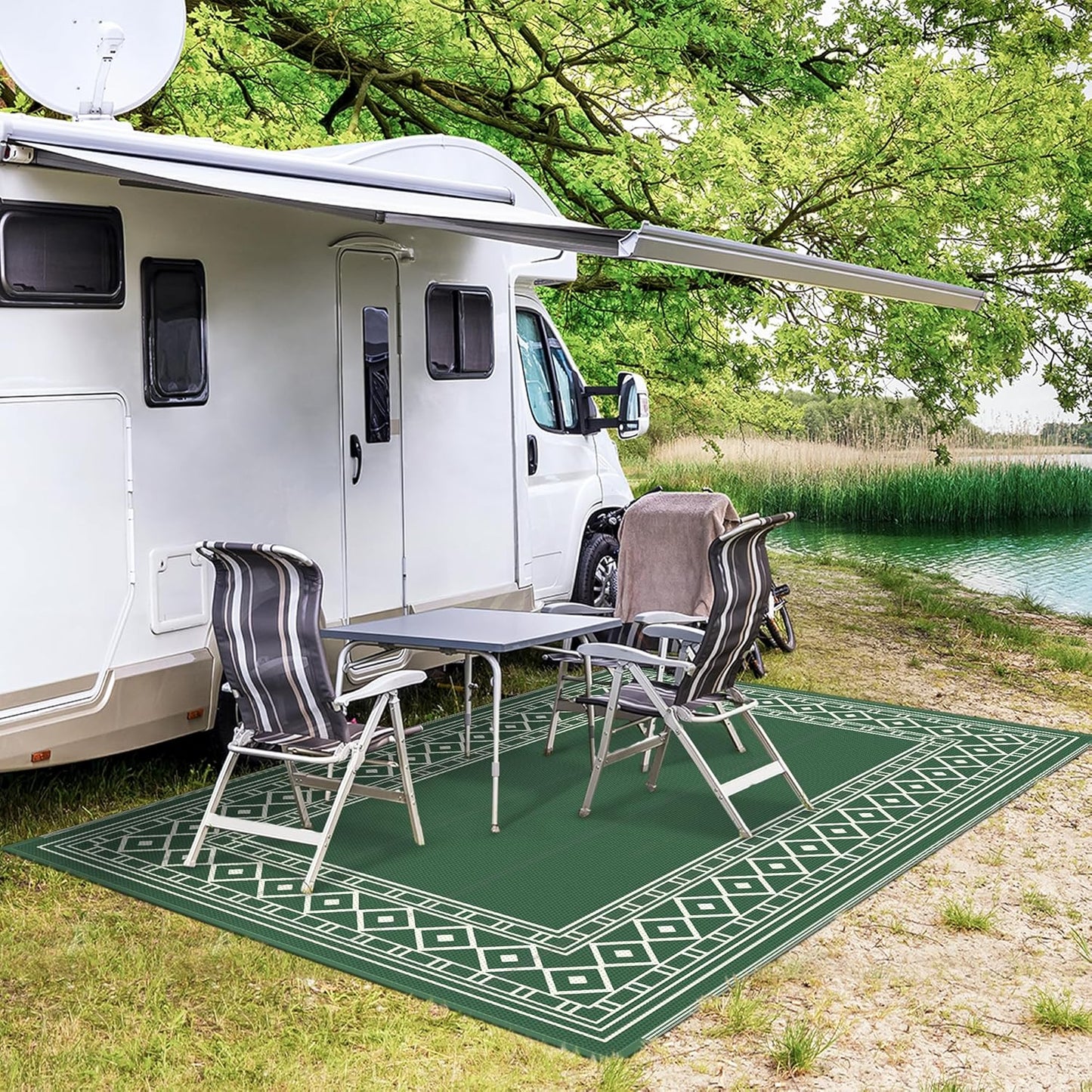 GENIMO Bohemian Style Waterproof Outdoor Rug