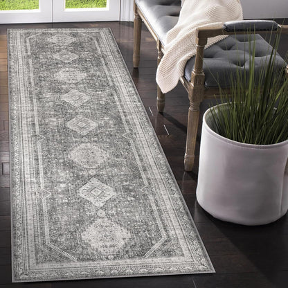 GENIMO Machine Washable Runner Rug Non Slip Carpet with Gripper