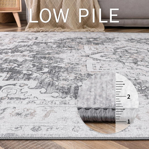 GENIMO Runner Rug Non Slip Rug, Machine Washable Low Pile Rugs