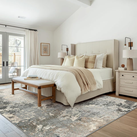 GENIMO Irregular Texture Washable Area Rug