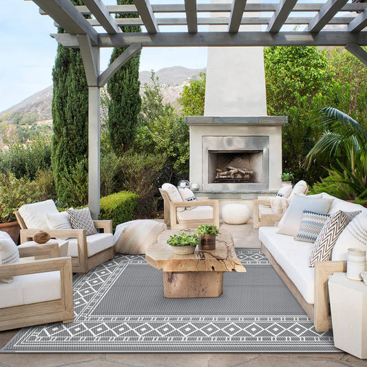 GENIMO Bohemian Style Waterproof Outdoor Rug