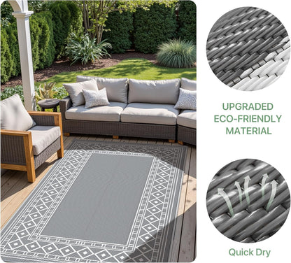 GENIMO Bohemian Style Waterproof Outdoor Rug