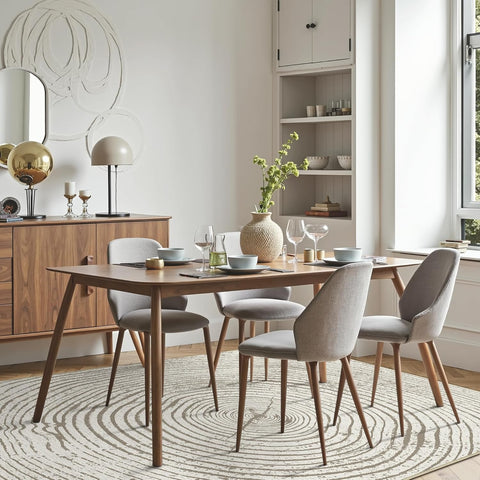 GENIMO Modern Minimalist Year Round Printed Non-Slip Area Rug
