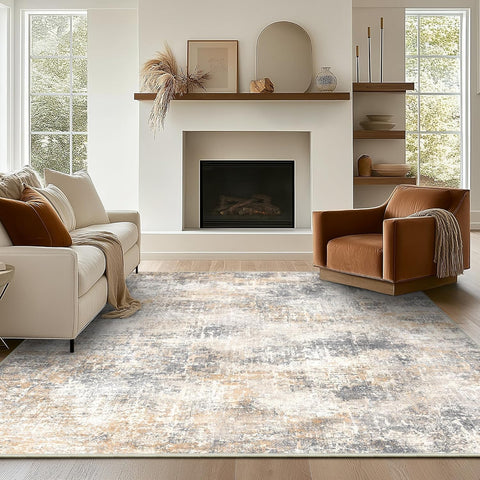 GENIMO Non-Slip Modern Abstract Slim Low Pile Carpet Area Rug