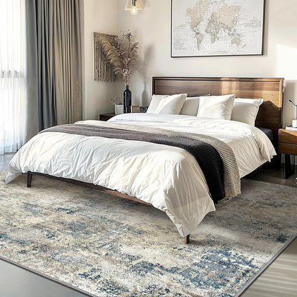 GENIMO Modern Foggy Abstract Texture Washable Area Rug