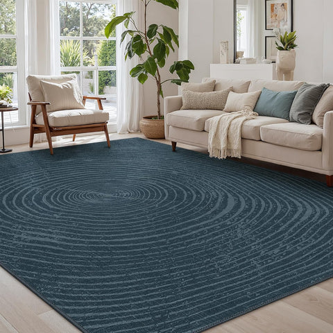 GENIMO Modern Minimalist Year Round Printed Non-Slip Area Rug