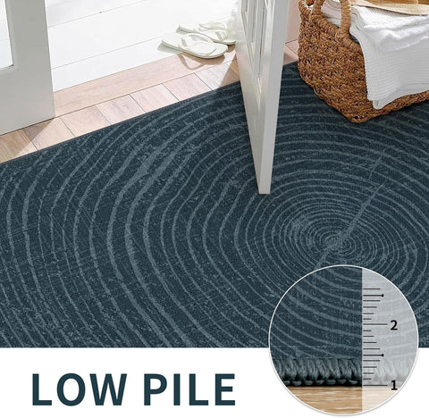 GENIMO Modern Minimalist Year Round Printed Non-Slip Area Rug