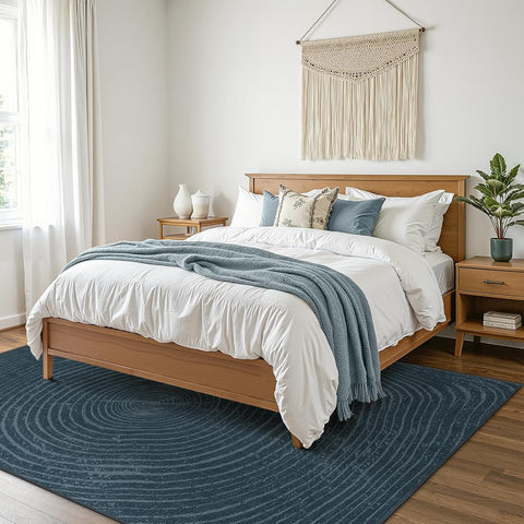 GENIMO Modern Minimalist Year Round Printed Non-Slip Area Rug