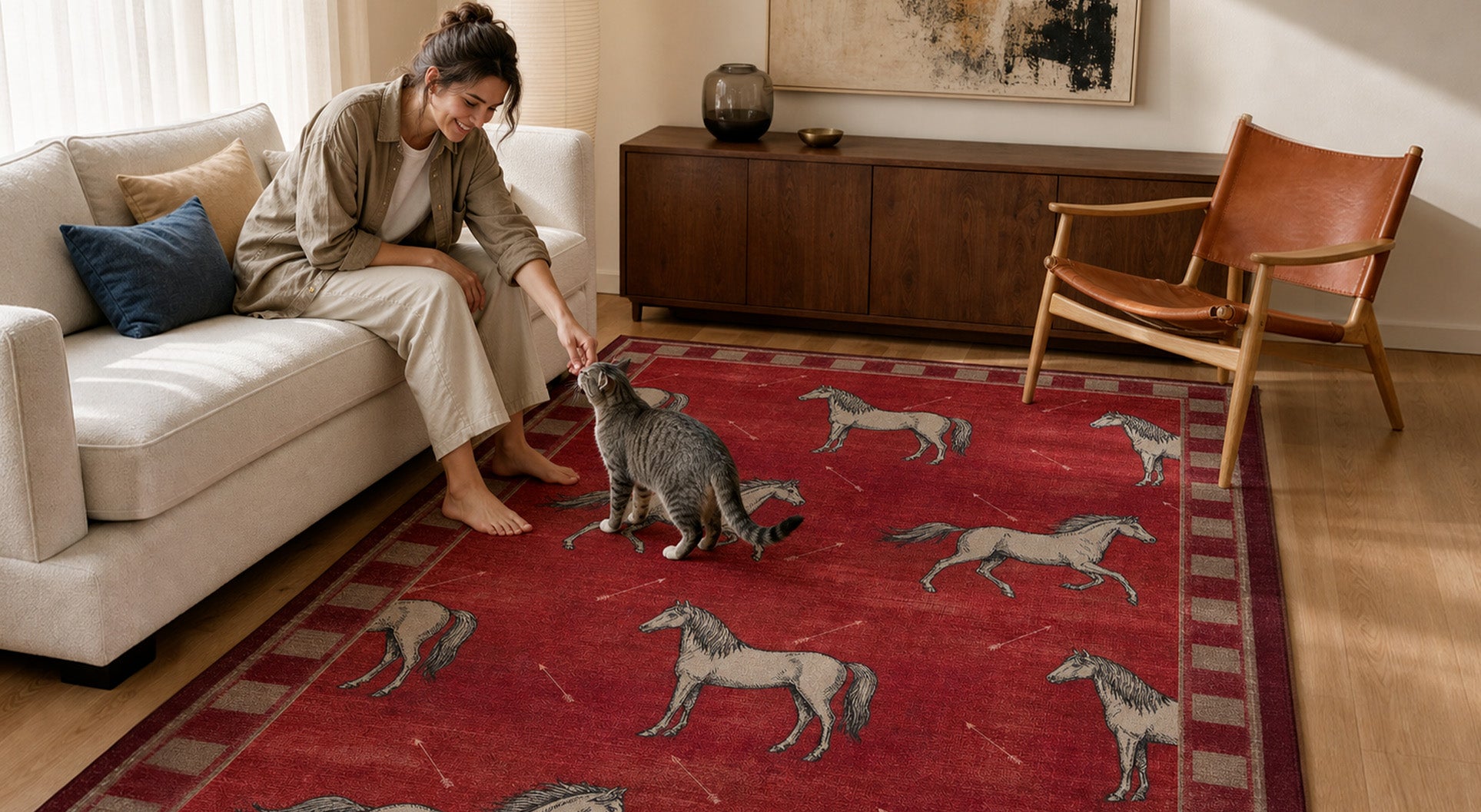 GENIMO best-selling rugs in a playful family room