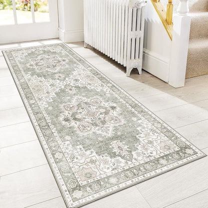GENIMO Runner Rug Machine Washable Vintage Bohemian Print