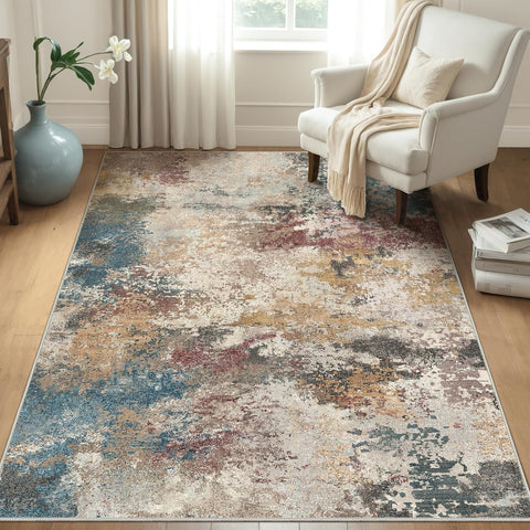 GENIMO Irregular Texture Washable Area Rug