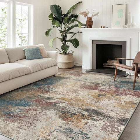 GENIMO Irregular Texture Washable Area Rug