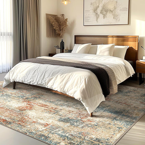 GENIMO Modern Ethereal Textured Washable Area Rug
