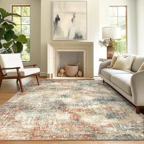 GENIMO Modern Ethereal Textured Washable Area Rug