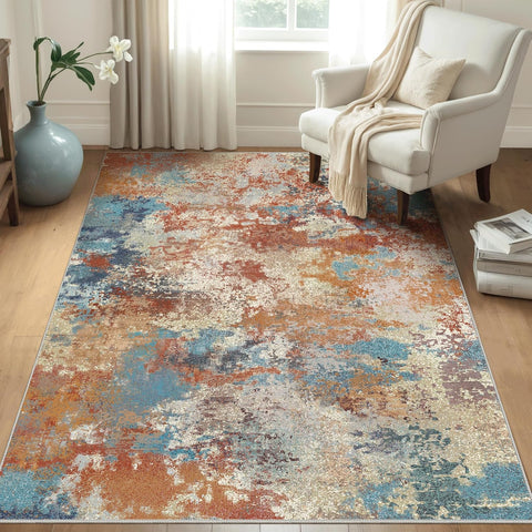 GENIMO Irregular Texture Washable Area Rug