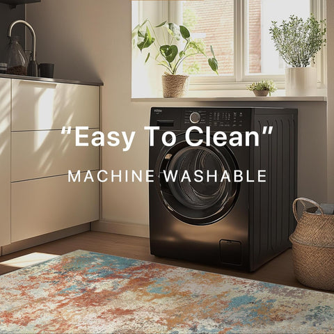 GENIMO Irregular Texture Washable Area Rug