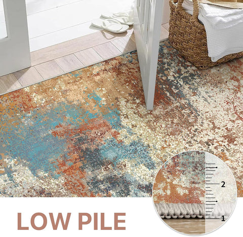 GENIMO Irregular Texture Washable Area Rug