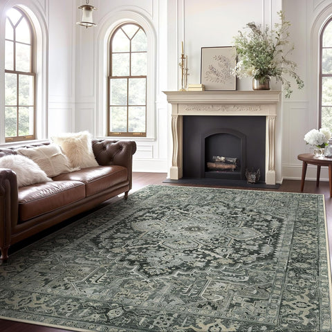 GENIMO Faded Totem Tribal Aged Area Rug