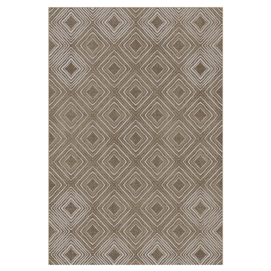 GENIMO Modern Geometric Checkered Machine Washable Non Slip Area Rug
