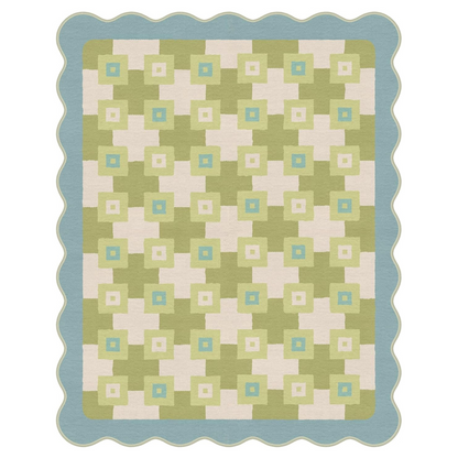 GENIMO Modern Geometric Decorative Irregular Area Rug