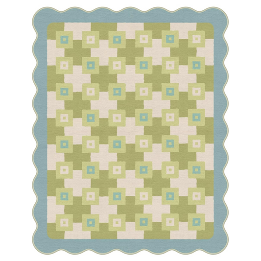 GENIMO Modern Geometric Decorative Irregular Area Rug
