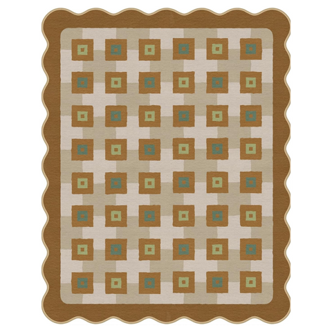 GENIMO Modern Geometric Decorative Irregular Area Rug