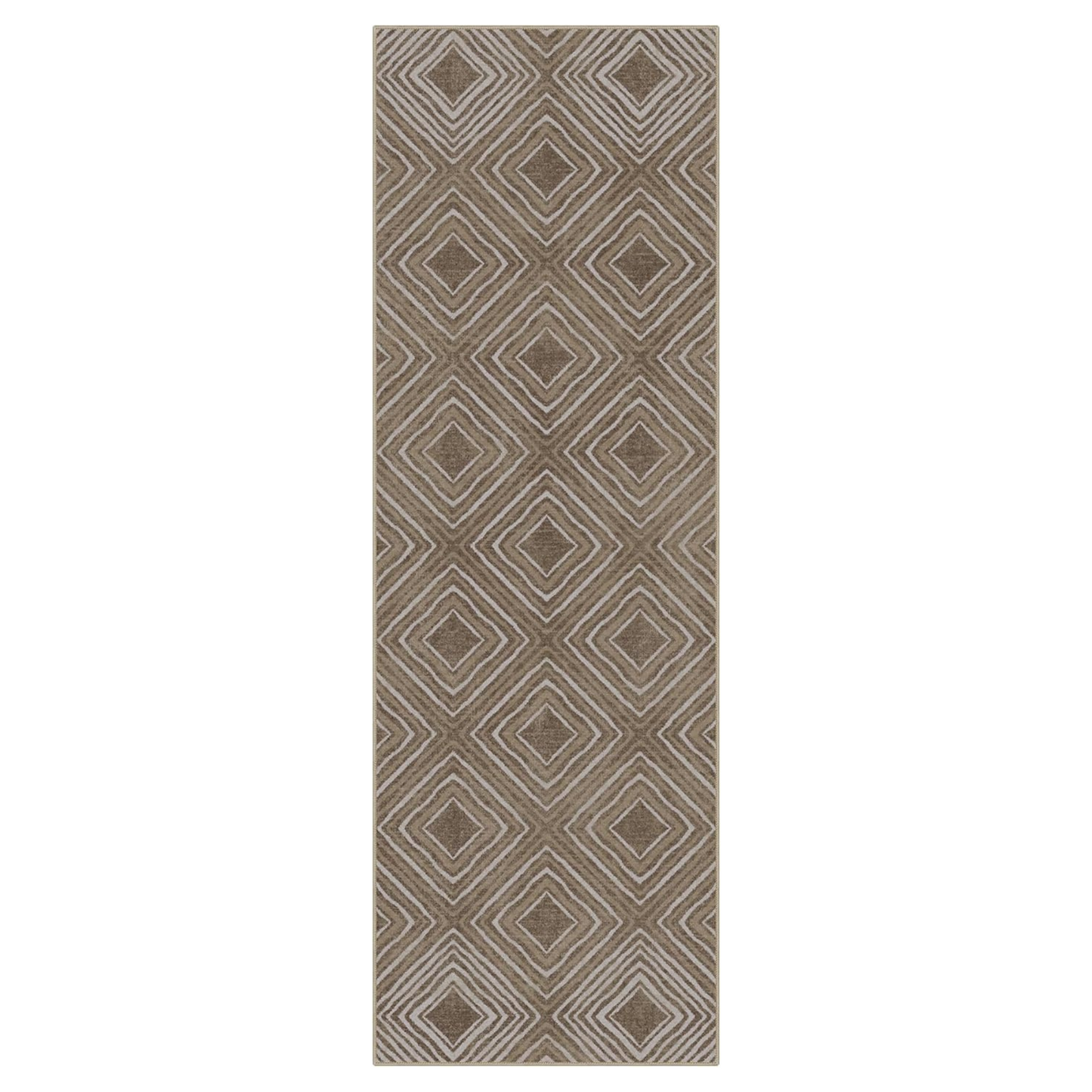 GENIMO Modern Geometric Checkered Machine Washable Non Slip Area Rug