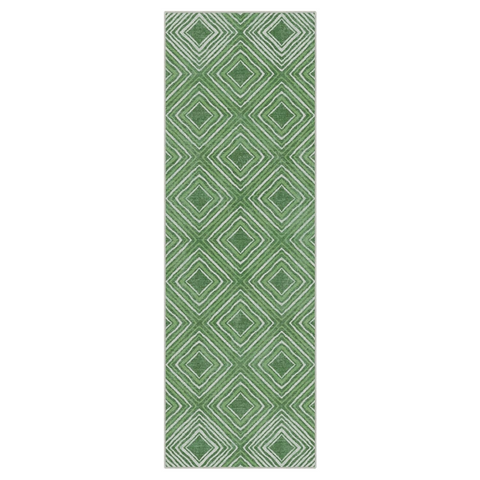 GENIMO Modern Geometric Checkered Machine Washable Non Slip Area Rug