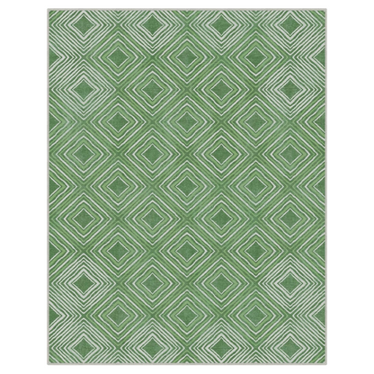 GENIMO Modern Geometric Checkered Machine Washable Non Slip Area Rug