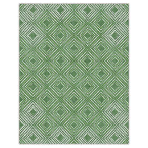 GENIMO Modern Geometric Checkered Machine Washable Non Slip Area Rug