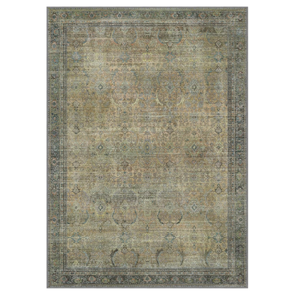 GENIMO Vintage Bohemian Symmetrical Print Cool Color Soft Area Rug