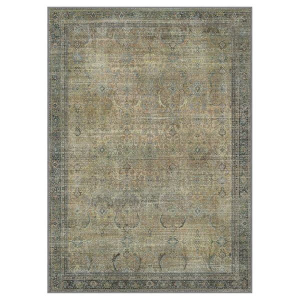 GENIMO Vintage Bohemian Symmetrical Print Cool Color Soft Area Rug