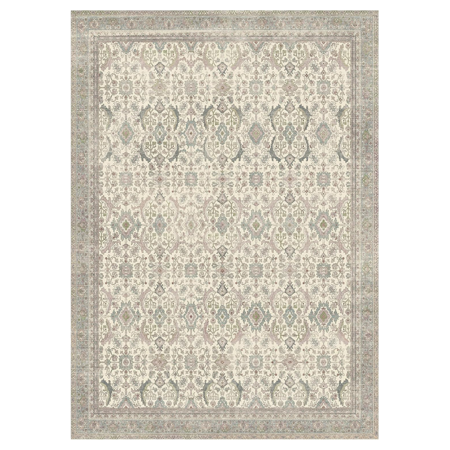 GENIMO Vintage Bohemian Symmetrical Print Warm Color Soft Area Rug