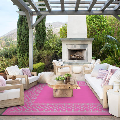 GENIMO Bohemian Style Waterproof Outdoor Rug