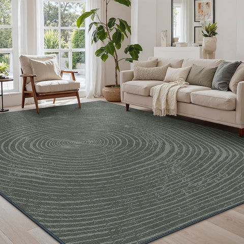 GENIMO Modern Minimalist Year Round Printed Non-Slip Area Rug