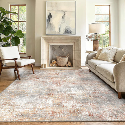 GENIMO Modern Ethereal Textured Washable Area Rug