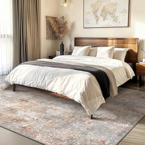 GENIMO Modern Ethereal Textured Washable Area Rug