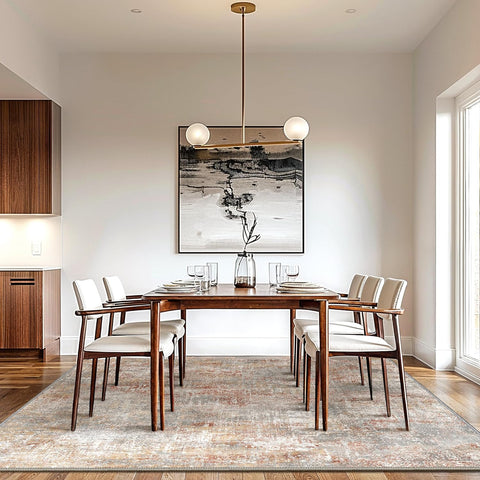 GENIMO Modern Ethereal Textured Washable Area Rug