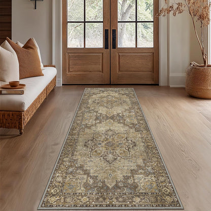GENIMO Gorgeous Prints Machine Washable Low Pile Runner Rug